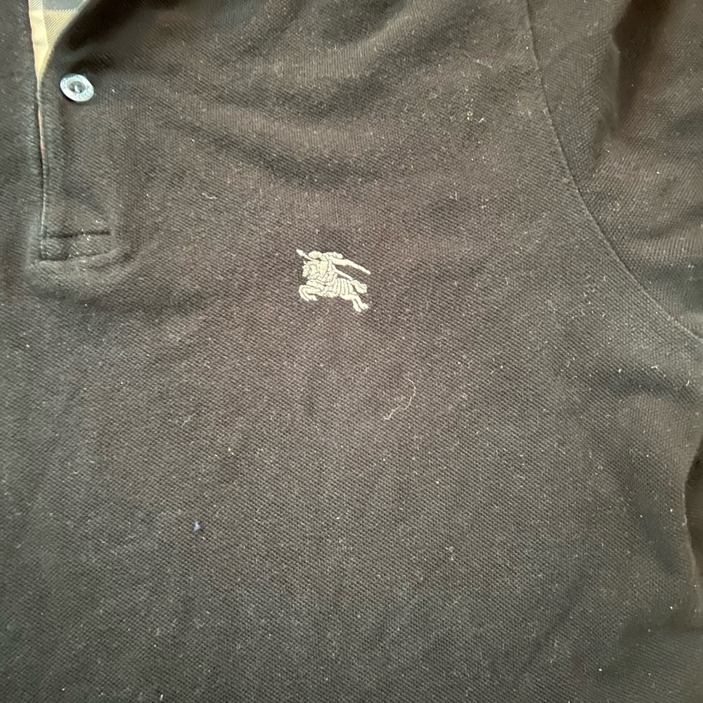 Burberry polo shirt, Black, size L